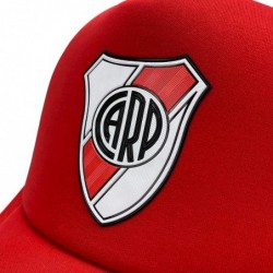 Baseball Caps River Plate Cap Soccer Team Argentina. Adjustable Mesh Snapback hat - One Size - White W/ Red Front - C518AS6ZL...