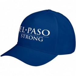 Baseball Caps Hat El Paso Strong Adjustable Unisex Baseball Cap - Royal Blue - CU18XL5RHZX $29.04