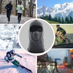 Balaclavas Balaclava Face Mask Cycling Mask- Anti-dust Windproof Outdoor Sport Mask for Motorcycle and Cycling - Grey - CV192...