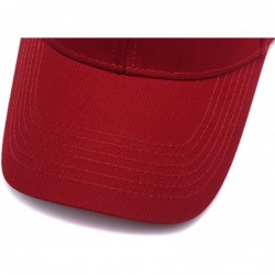 Baseball Caps Custom Baseball Hat-Snapback.Design Your Own Adjustable Metal Strap Dad Cap Visors - Wine Red - CI18KRKCM65 $17.48