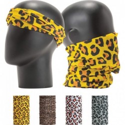 Headbands Pattern Headwear Headband Bandana - Animal Print Leopard No.1- 4pcs total - C818M5M0ASY $20.33