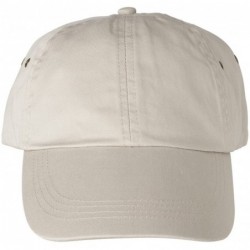 Baseball Caps Solid Low-Profile Twill Cap - Wheat - C61125TIIJV $19.02