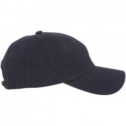 Baseball Caps Unstructured Adjustable Dad Hat w/Buckle - Navy - CA18E9EGU6Z $12.99