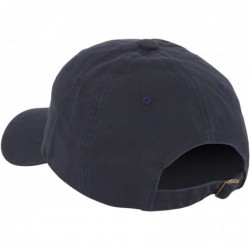 Baseball Caps Unstructured Adjustable Dad Hat w/Buckle - Navy - CA18E9EGU6Z $12.99