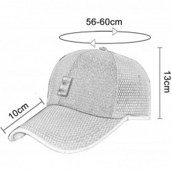 Sun Hats Unisex Mesh Anti-UV Sun Hat Breathable Dry Quickly Baseball Hat Running Cap - White - CC18RY2RI4U $28.27