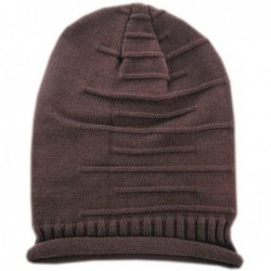 Skullies & Beanies Women Men Winter Knit Slouch Cap - Coffee - CC11NMTB39P $19.15