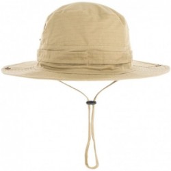 Bucket Hats Outdoor Bucket Caps and Sports Fisherman Hats - Khaki - CZ12MAKLBFW $20.90