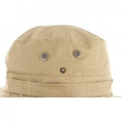 Bucket Hats Outdoor Bucket Caps and Sports Fisherman Hats - Khaki - CZ12MAKLBFW $19.84