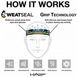 Headbands AIR Series Sweatband Halo I Tie Version for Women and Men - Aqua - C818LZ6IUAW $26.91