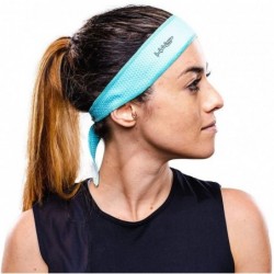 Headbands AIR Series Sweatband Halo I Tie Version for Women and Men - Aqua - C818LZ6IUAW $26.91