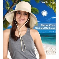 Sun Hats Outdoor Womens Sun Hat Protection - Natural - Cotton With Ponytail Hole - CU18E7UD6AX $24.02