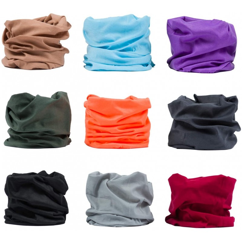 Headbands Multi-Pack Bandanas- Multifunctional Headwear- Stretchable Headbands- Buff Hairbands - Plain One - CK18LDTCR2E $24.79