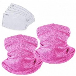 Balaclavas Unisex Seamless Face Mask Protection - Pink(with Filters) - CS19843WCOX $19.06