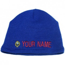 Skullies & Beanies Custom Military Embroidered Knit Fleece Lined Beanie Caps. Made in The USA!! Same Day Ship! - Royal Blue -...