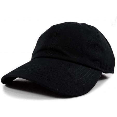Polo Style Baseball Cap Ball Dad Hat Adjustable Plain Solid Washed Mens ...