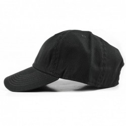 Baseball Caps Polo Style Baseball Cap Ball Dad Hat Adjustable Plain Solid Washed Mens Womens Cotton - Black - CB18WC6O4QI $19.05