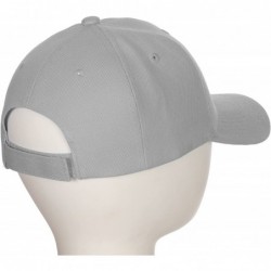 Baseball Caps Classic Baseball Hat Custom A to Z Initial Team Letter- Lt Gray Cap White Black - Letter D - CQ18IDYEKYD $15.40