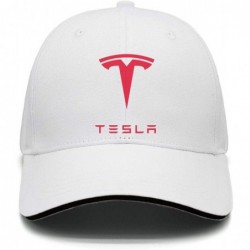 Baseball Caps Classic Tesla Car Baseball Hat for Mens Womens Trucker Cap - Tesla-9 - CL18LG974OX $38.73