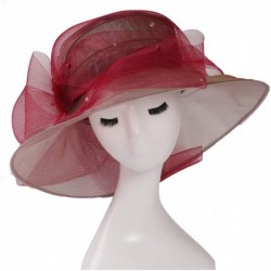 Sun Hats Accessories Women's Organza Kentucky Derby Hat Fashion New Ladies Multicolor Elegant Personality Sun Hat - C918NUK3E...