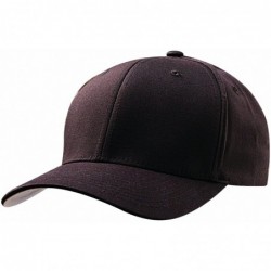 Baseball Caps Premium Original Wooly Combed Twill Cap 6277 (XXL (7 3/8" - 8")- Black) - C211DLCZ817 $27.54