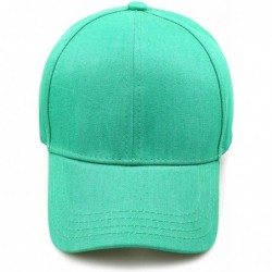 Baseball Caps Women Ponytail Baseball Hats Messy High Bun Hat Ponycaps Adjustable Cotton Trucker Dad Cap - B-green - CV18G287...