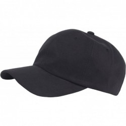Baseball Caps Men Suede Washing Design Plus Size XL XXL Big Army Cap Baseball Hat Truckers - Black - C8187OZYZNO $35.54