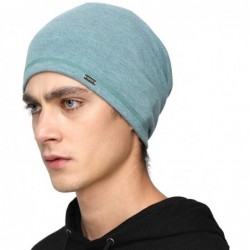 Skullies & Beanies Mens Beanie Hats Slouchy Warm Knit Skull Cap for Men Women Winter Unisex - Green - CC18Y3O0M3R $17.43