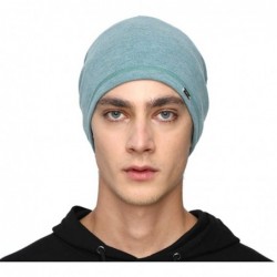 Skullies & Beanies Mens Beanie Hats Slouchy Warm Knit Skull Cap for Men Women Winter Unisex - Green - CC18Y3O0M3R $12.96
