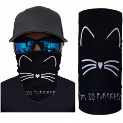 Balaclavas Seamless Bandana for Sun Dust Wind Protection for Riding Motorcycle Cycling Fishing Hunting - Cat - C0197WLSZET $2...