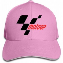 Baseball Caps Moto GP Unisex Adjustable Baseball Caps Peaked Sandwich Hat Sports Outdoors Snapback Cap - Pink - C418ONGO25Z $...