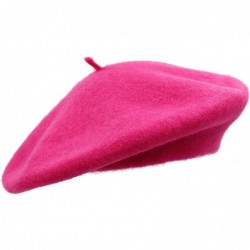 Berets Wool French Beret Hat for Women - Rose - CZ18NMXRRAG $24.12