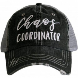 Baseball Caps Chaos Coordinator Baseball Cap - Trucker Hat for Women - Stylish Cute Ball Cap - Grey - CX180EZ2ML3 $32.26