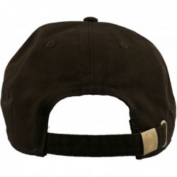 Baseball Caps Baseball Caps 100% Cotton Plain Blank Adjustable Size Wholesale LOT 12 Pack - Dark Brown - CA182I05L59 $39.94