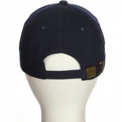 Baseball Caps Customized Letter Intial Baseball Hat A to Z Team Colors- Navy Cap Black White - Letter V - C218ESAE4CA $25.83