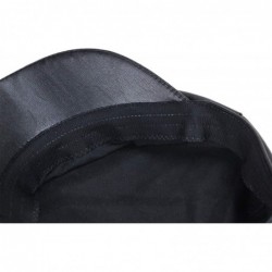 Newsboy Caps Women Newsboy Hat Cap for Ladies Visor Beret Hat - 4a53-pu Leather-black - CU18LZNZ3I5 $18.61