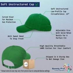 Baseball Caps Soft Baseball Cap Custom Personalized Text Cotton Dad Hats for Men & Women - Kelly Green - CH18DLKWSLK $27.50