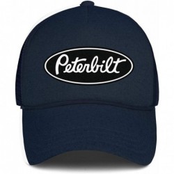Baseball Caps Unisex Man Baseball Hat Hip Hop Adjustable Mesh Captain-Peterbilt-tiucks-Flat Cap - Dark Blue - CQ18AH0WI89 $24.82