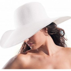 Sun Hats Women's Wide Brim Sun Hat - Sun Protection Floppy Straw Hat Summer Beach Hat - CN18564US48 $29.12