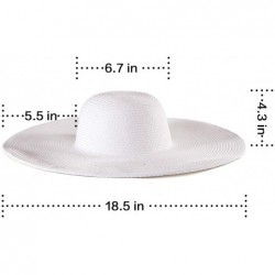 Sun Hats Women's Wide Brim Sun Hat - Sun Protection Floppy Straw Hat Summer Beach Hat - CN18564US48 $18.82