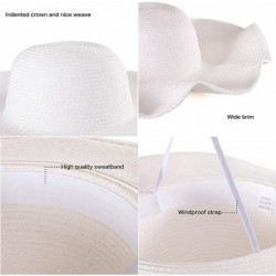 Sun Hats Women's Wide Brim Sun Hat - Sun Protection Floppy Straw Hat Summer Beach Hat - CN18564US48 $18.82