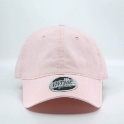 Baseball Caps Classic Washed Cotton Twill Low Profile Adjustable Baseball Cap - Soft Pink - CV12DYZOQ77 $14.96