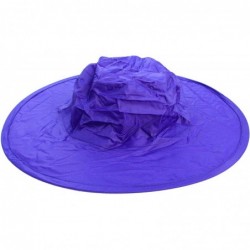 Rain Hats Rain Hat- Unisex- 15 inch Diameter Brim - Purple - CD11N7NRE53 $39.59