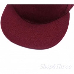 Baseball Caps Custom Embroidered Baseball Cap Personalized Snapback Mesh Hat Trucker Dad Hat - Hiphop Wine - CK18HLHE9AK $21.87
