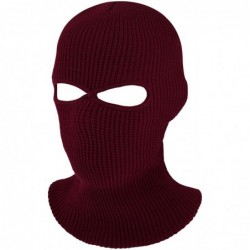 Balaclavas 2-Hole Knitted Full Face Cover Ski Mask- Adult Winter Balaclava Warm Knit Full Face Mask for Outdoor Sports - CK18...