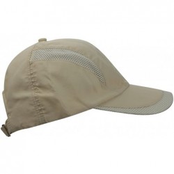 Baseball Caps Unisex Summer Quick-Dry Sports Travel Mesh Baseball Sun UV Runner Hat Cap Visor - Biege - C0189TON5RU $13.45