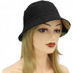 Bucket Hats Unisex Reversible Packable Bucket Hat Sun hat for Men Women - Pineapple - CT18U8WDLL3 $24.90