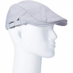 Newsboy Caps Summer Mens Beret Newsboy Visor Cap Thin Cotton Golf Irish Black Flat Caps Bakerboy Driving Hats for Men - C318U...