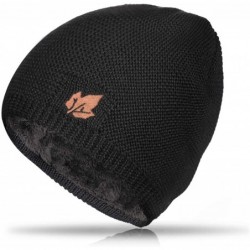Skullies & Beanies Beanie Hat Winter Warm Knit Hats Cold Weather Skull Cap for Men Women - Short Black - C2192A3LR8D $17.39