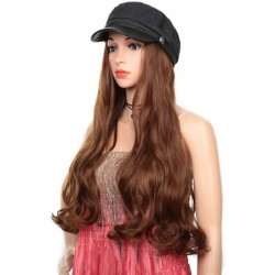 Skullies & Beanies Baseball Cap with Long Wavy Synthetic Hair for Women - Yacht Cap-light Brown - C418ASHCSD5 $17.60