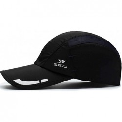Baseball Caps Breathable Outdoor UV Protection Cap Lightweight Quick Drying Summer Sports Sun Caps - Yd06-black - CR18TIQE07Y...